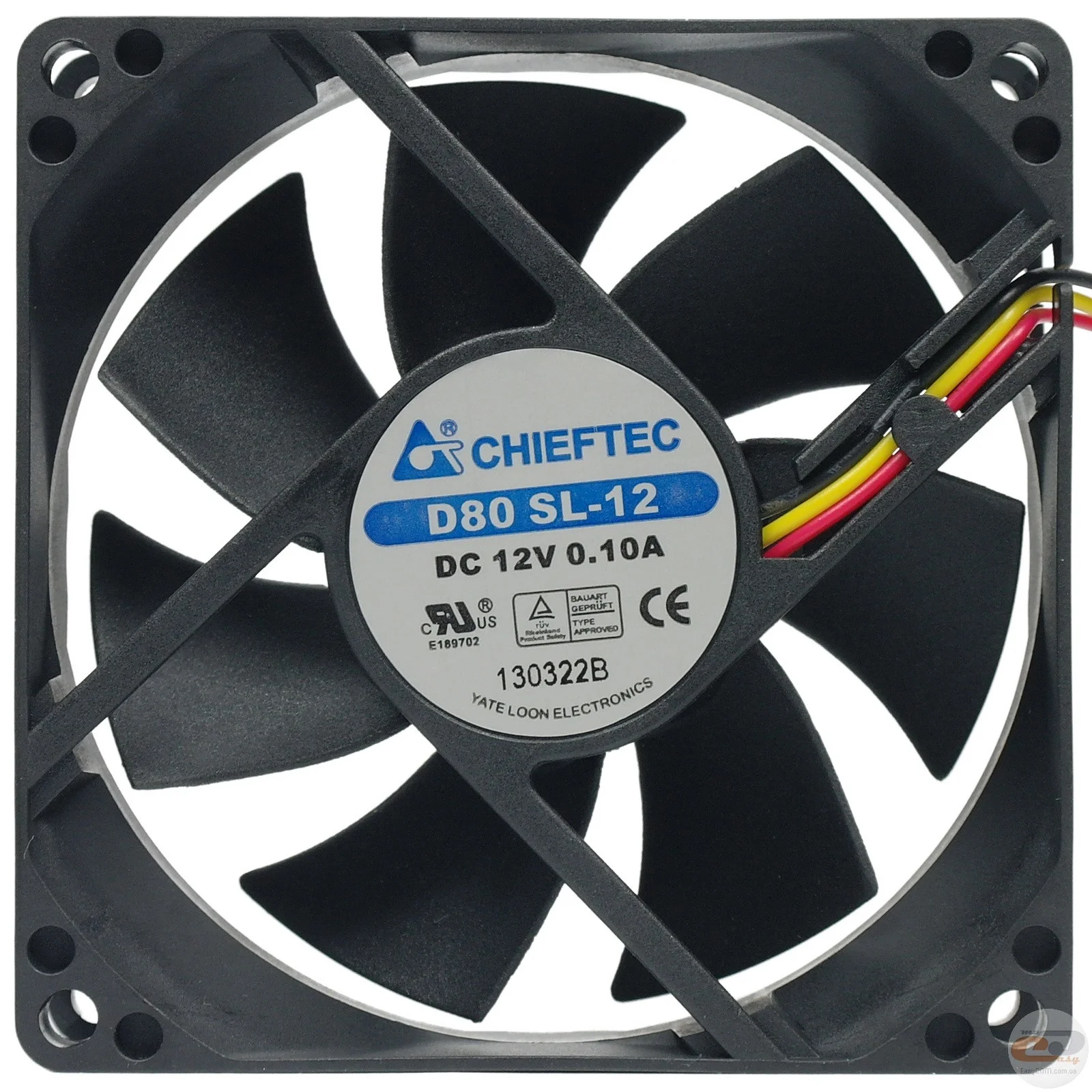 Chieftec AF-0825S 80x80x25 3/4 pin