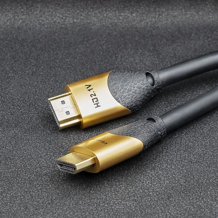 Qoltec HDMI-kaabel v2.1 ülikiire 8K | 60Hz | 30AWG | KULDNE | 1m50354