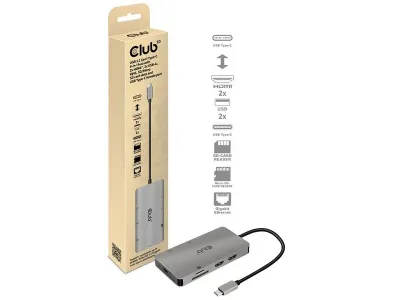 CLUB 3D USB 3.2 GEN1 TYPE-C 8 IN 1 HUB 