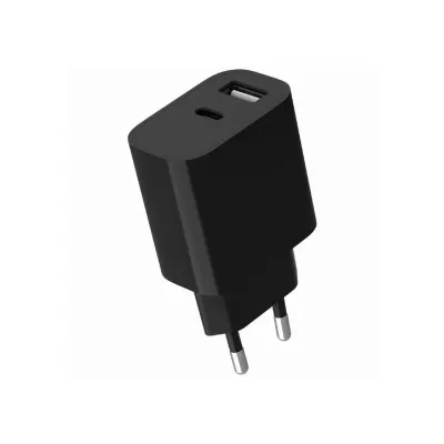 Gembird 2-port universal USB charger (A+C), 2.4 A | TA-UC-2AC12- 01-BK