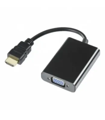 Adapter HDMI - VGA Deltaco R00100028, 0.2m, must
