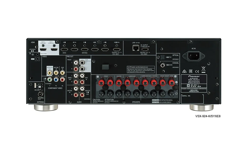 7.1 Kodukino ressiiver Pioneer VSX-924 kasutatud