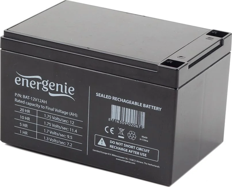 EnerGenie | Rechargeable battery 12 V 12 AH for UPS