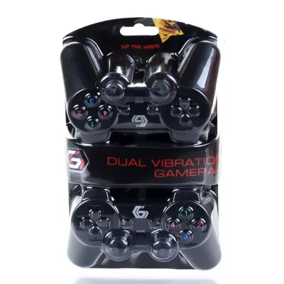 Gembird | Double USB dual vibration gamepad