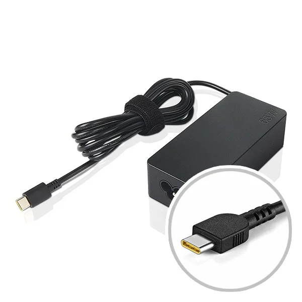 Lenovo originaal laadija USB-C 65W refurb.
