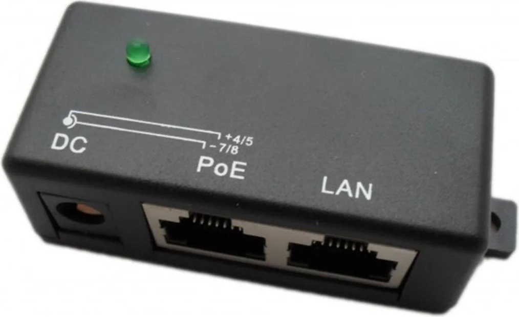 Extralink 1 Port Passive PoE Injector, Adapter 10/100Mbps, 12v-48v, ex.1957