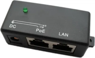 Extralink 1 Port Passive PoE Injector, Adapter 10/100Mbps, 12v-48v, ex.1957