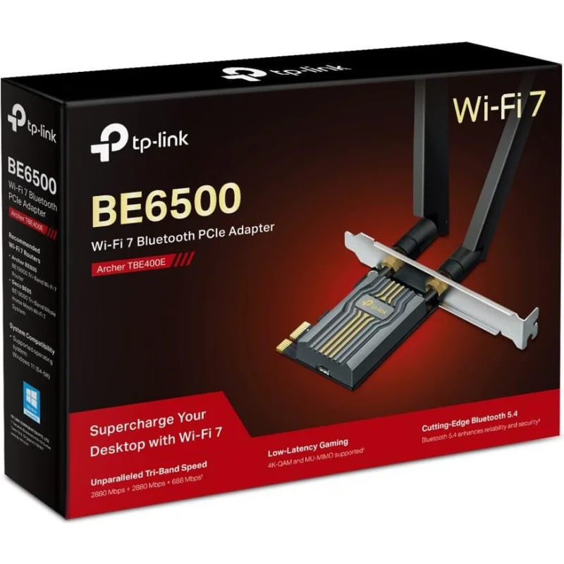 WRL ADAPTER 6500MBPS WI-FI 7 ARCHER TBE400E TP-LINK