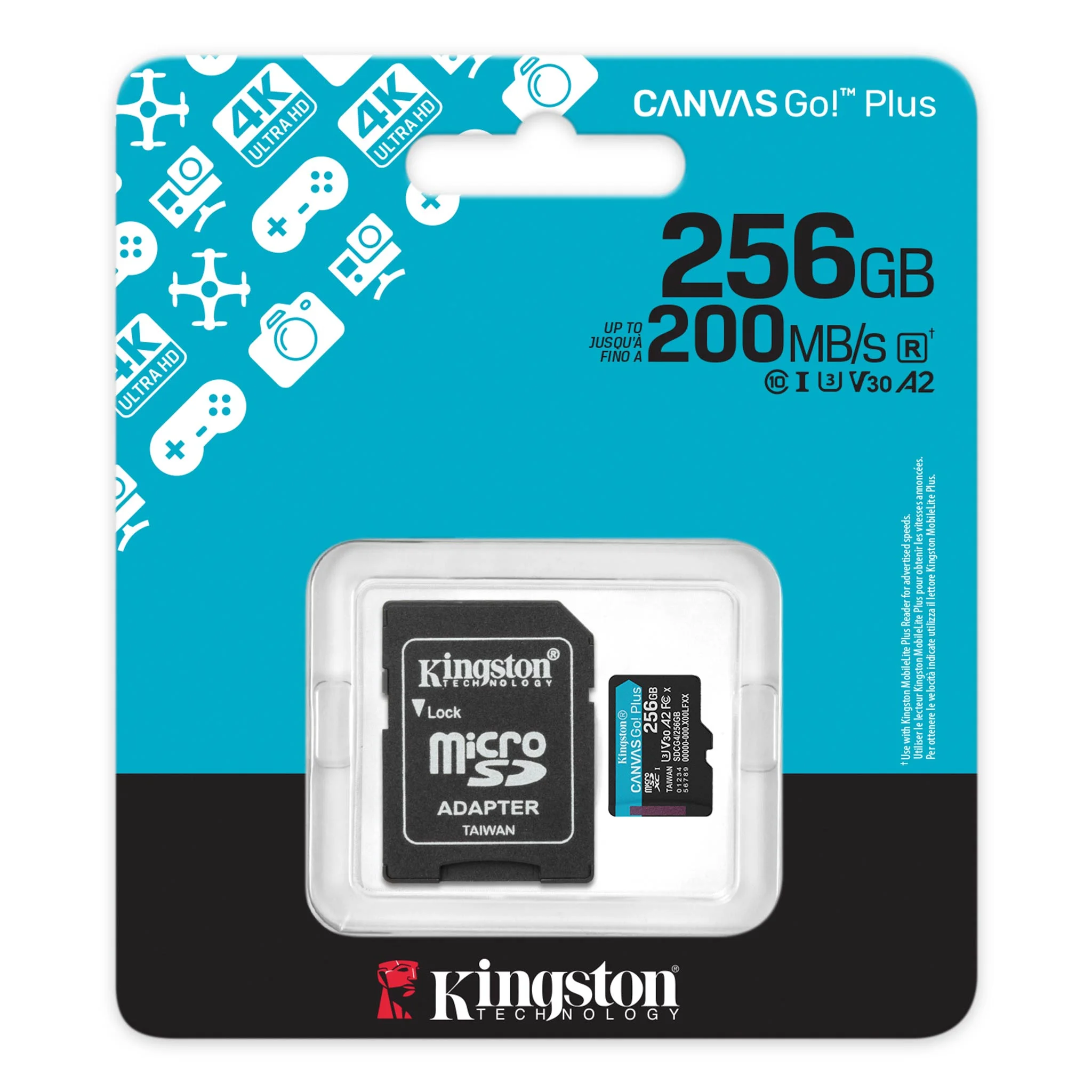 MEMORY MICRO SDXC 256GB UHS-I SDCG4/256GB KINGSTON