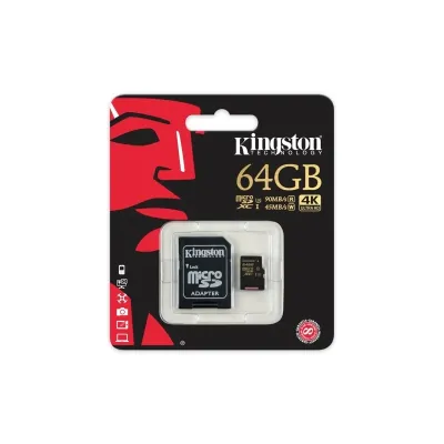 Kingston 64GB microSDXC class U3 UHS-I A, SDCG/64GB