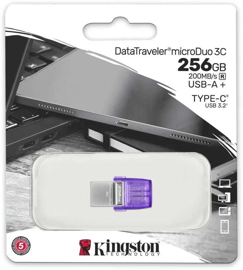 KINGSTON 256GB DataTraveler microDuo 3C DTDUO3CG3/256GB