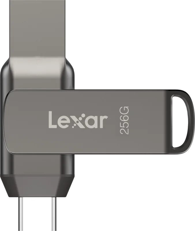 Lexar | 2-in-1 Flash Drive up to 130MB/s read | JumpDrive Dual Drive D400 | 64 GB | Type-C and Type-A USB 3.1 | Grey