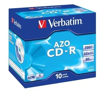 CD-R 700MB 52x Crystal SuperAzo jewel Verbatim 10/100