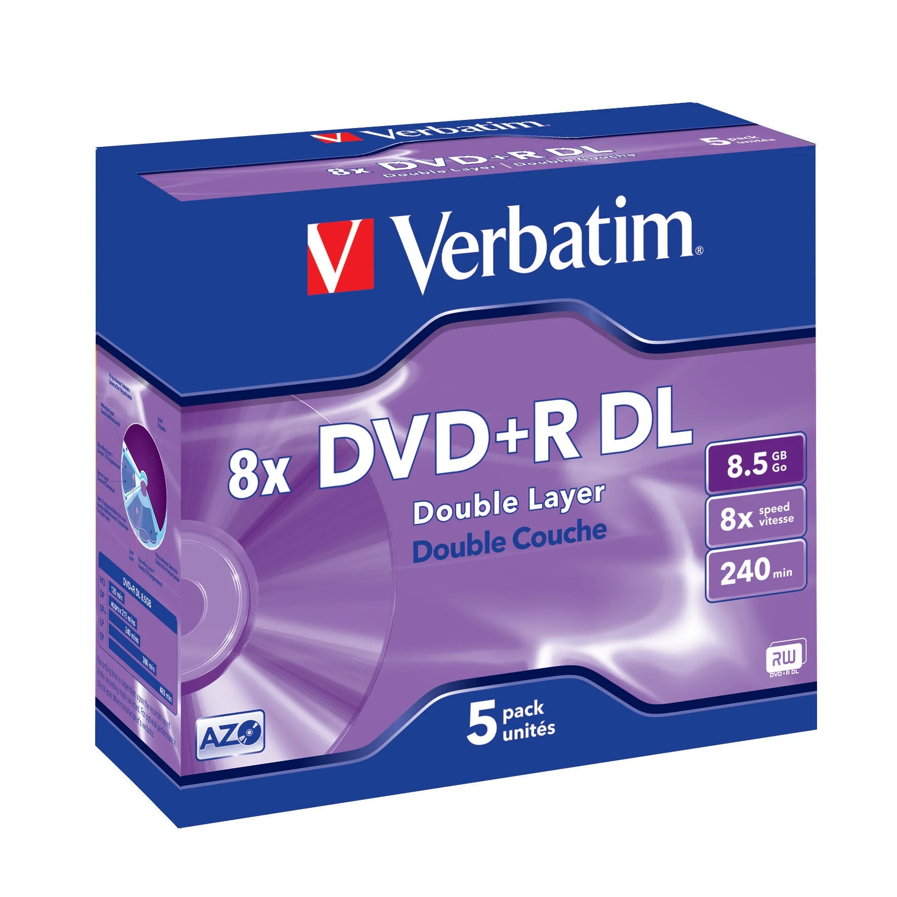 DVD+R DL 1tk Verbatim 43541 8.5GB 8X