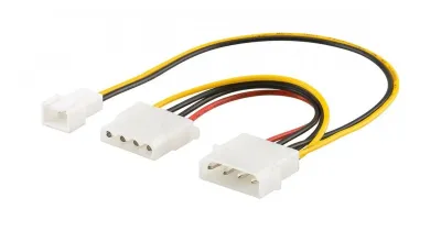 Manhattan fan adapter cable 3 pin - 4 pin molex, 330411