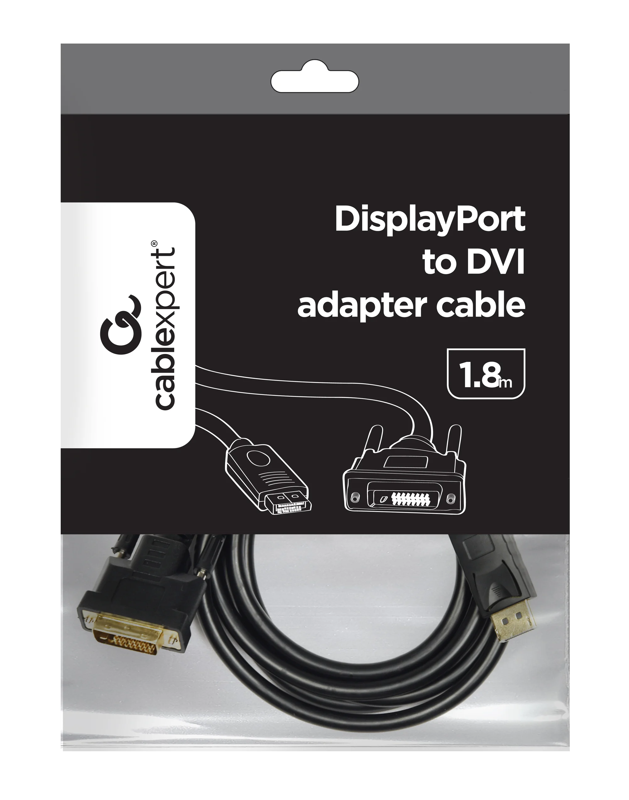 Cablexpert | DisplayPort | DVI | Adapter cable | DP to DVI-D | 1.8 m CC-DPM-DVIM-6 