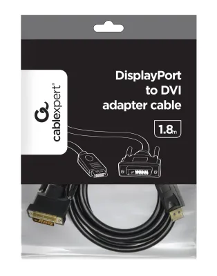 Cablexpert | DisplayPort | DVI | Adapter cable | DP to DVI-D | 1.8 m CC-DPM-DVIM-6 