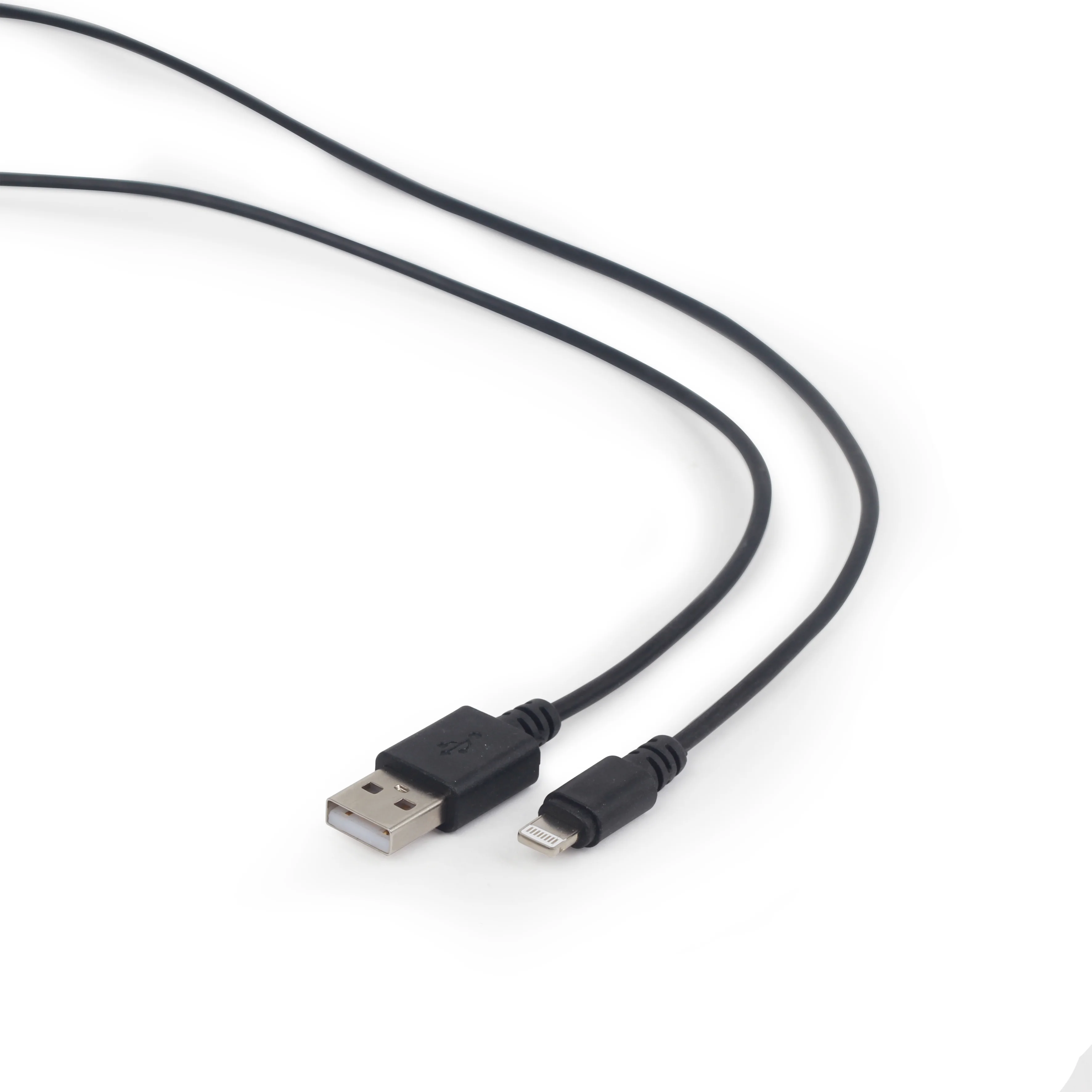 Gembird usb to lightning cable, 1m, black, CC-USB2-AMLM-1M