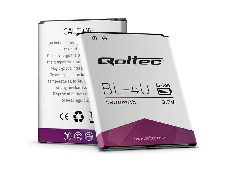 Qoltec Battery for Nokia BL-4U 500E 66 8800 ; 1300mAh