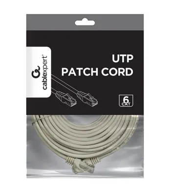PATCH CABLE CAT6 UTP 20M GREY PP6U-20M GEMBIRD