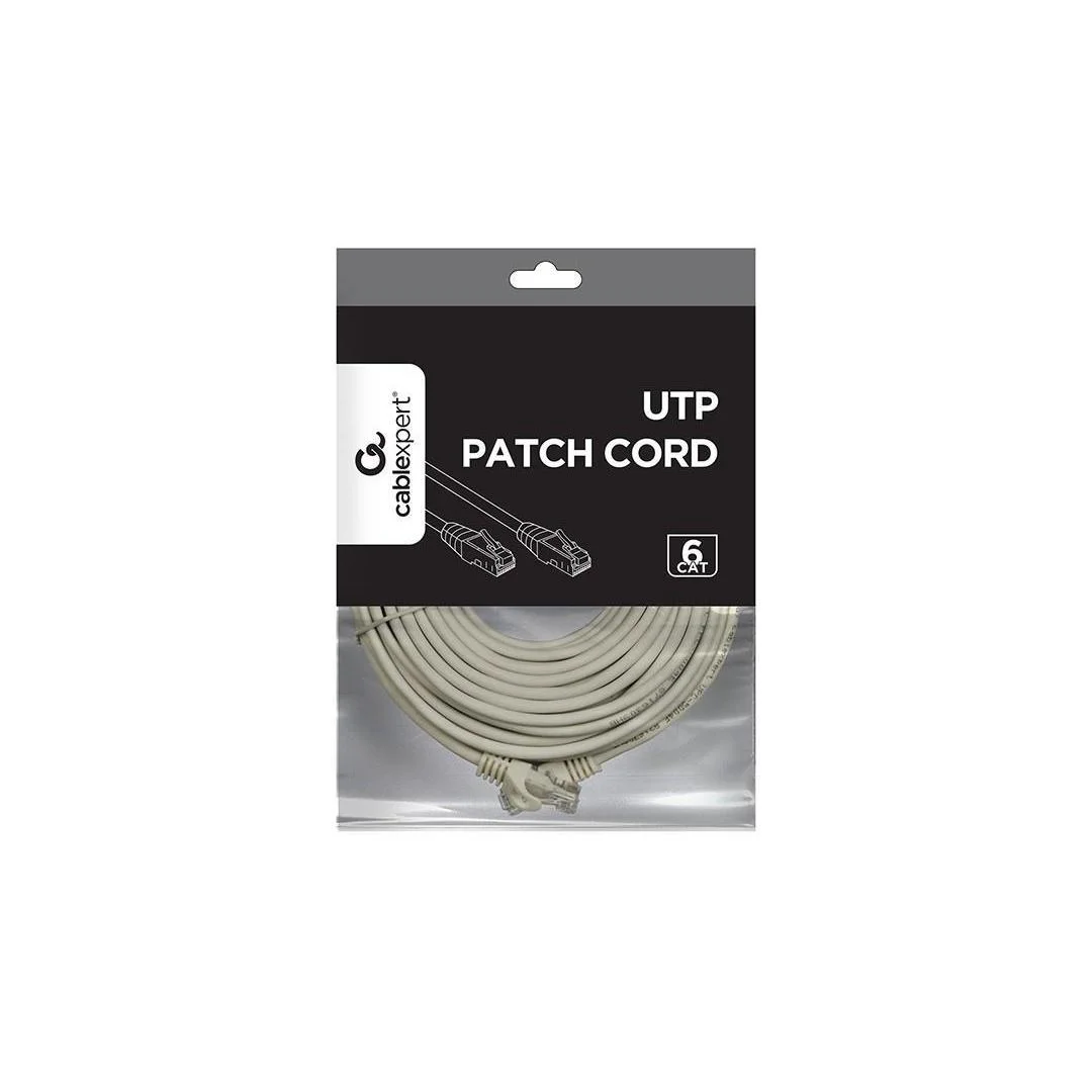 PATCH CABLE CAT6 UTP 15M GREY PP6U-15M GEMBIRD