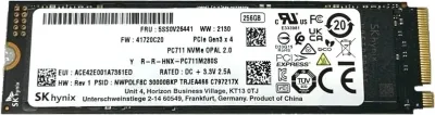 SSD 256gb m.2 PCIe SKhynix HFS256GDE9X081N refurb.