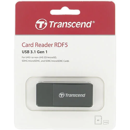 Transcend mälukaardilugeja, USB 3.1, TS-RDF5K