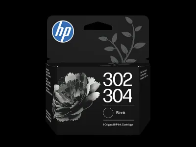 Tint HP 302/304 Black Original Ink Cartridge B7RT7AE