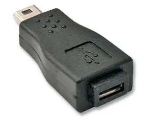 Adapter miniUSB pistik - microUSB pesa