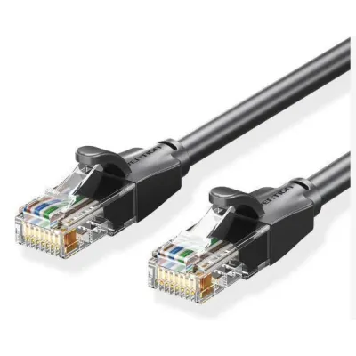 PATCH CABLE CAT.6 UTP 10M BLACK IBEBL VENTION