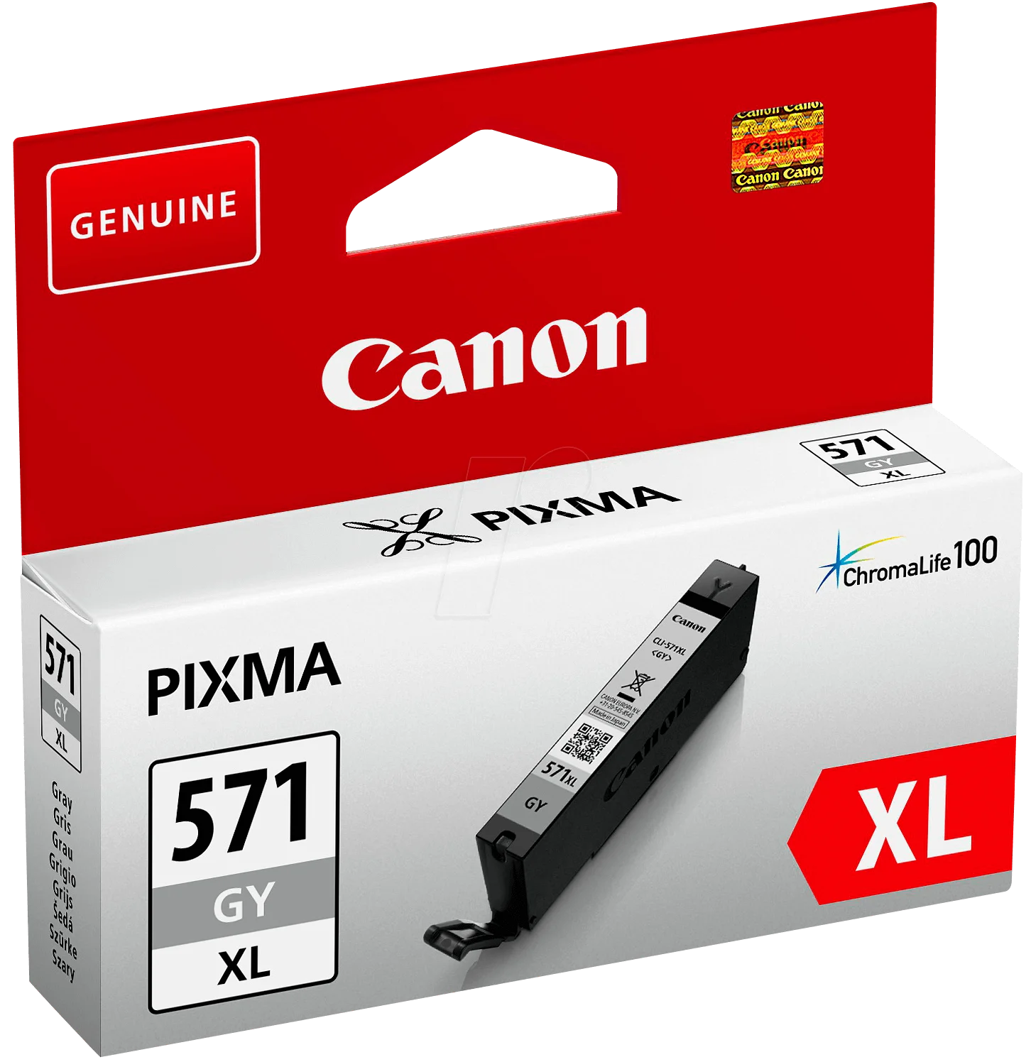 Originaal Printeri Tint Canon CLI-571GY XL, Gray