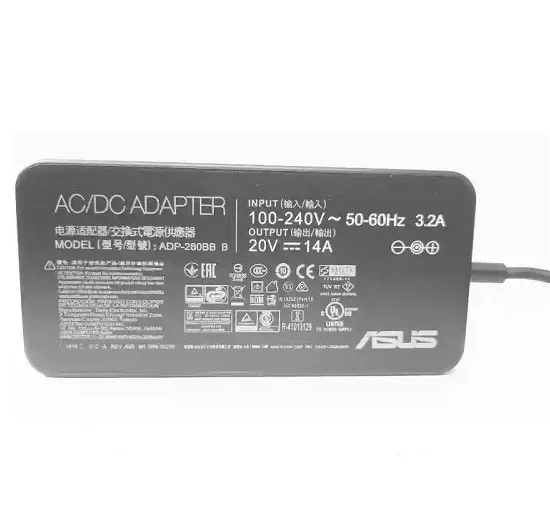 Asus 20V 14A 280W 6.0x3.7mm originaal sülearvuti laadija