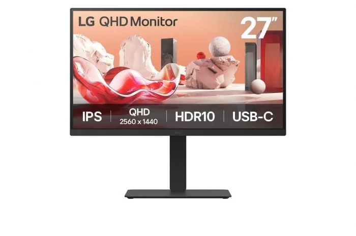 MONITOR LCD 27" IPS 27BA75QB-B LG USB-C Hub, KVM demo mudel