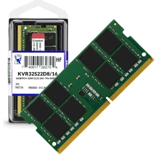 Kingston | KVR32S22D8/16 | 16 GB | SODIMM | 3200 MHz | Notebook | Registered No | ECC No