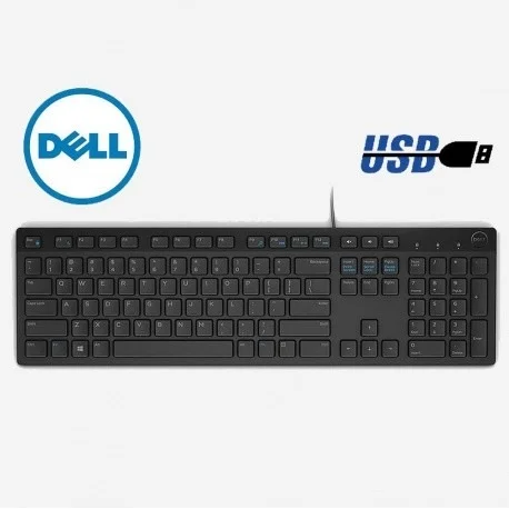 Dell | KB216 | Standard | Wired | EE | Quietkey | Black 580-ADHG