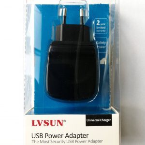LVSUN universaalne USB laadija 2 pordiga (must)