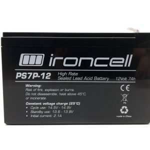 Ironcell 12V 7Ah T2 pliiaku