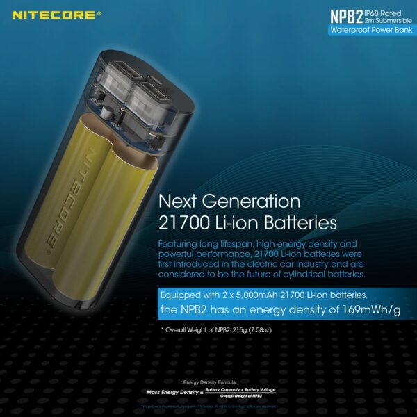 Nitecore NPB2 veekindel akupank 10000mAh - Image 4