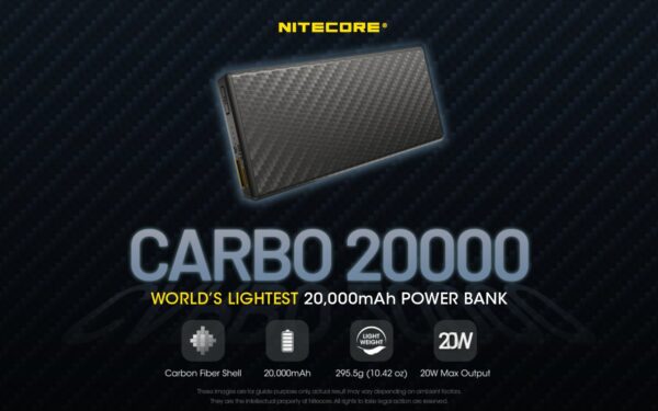 Nitecore CARBO20000 akupank 20000mAh