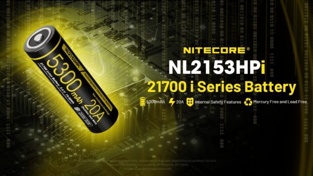 Nitecore NL2153HPi 5300mAh 21700 Li-ion aku 3.6V