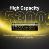Nitecore NL2153HPi 5300mAh 21700 Li-ion aku 3.6V - Image 4