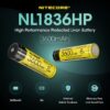 Nitecore NL1836HP 3600mAh 18650 Li-ion 8A aku 3.6V - Image 2