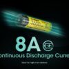 Nitecore NL1836HP 3600mAh 18650 Li-ion 8A aku 3.6V - Image 3