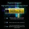 Nitecore NL1836HP 3600mAh 18650 Li-ion 8A aku 3.6V - Image 5