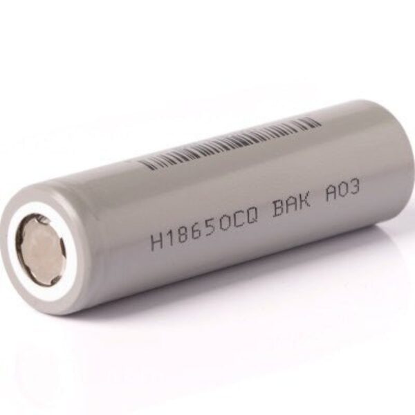 BAK H18650CQ 2550mAh - 10.2A kaitsmeta aku 3.6V