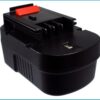 Black & Decker A144EX, A14F, HPB14, FS140BX, FSB14, A9251, A9274 14.4V 3000mAh tööriistaaku Ni-MH