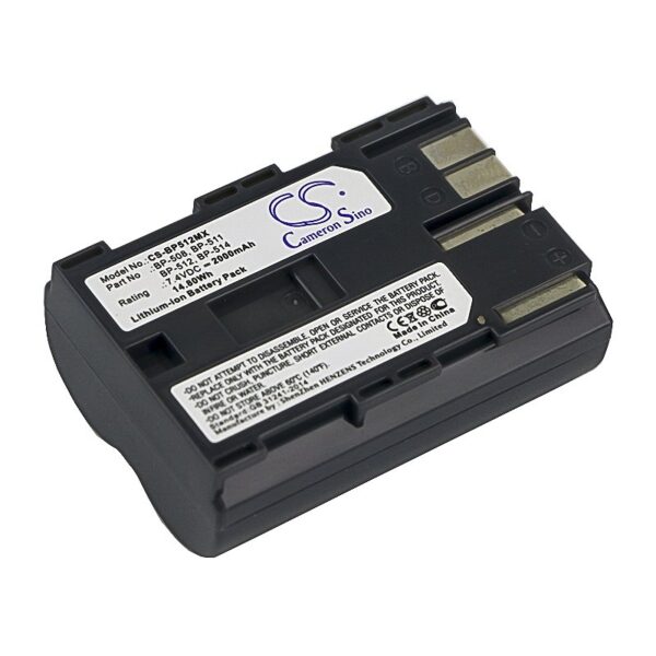 Canon BP-508, BP-511, BP-511A, BP-512, BP-514 7.4V 2000mAh Li-ion kaamera aku