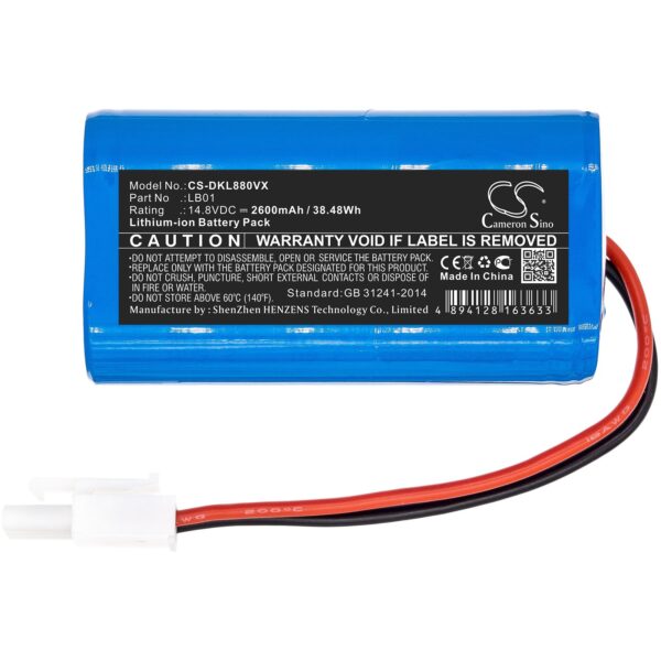 Donkey LB01, DL880 14.8V Li-ion 2600mAh-38.48Wh aku - Image 3