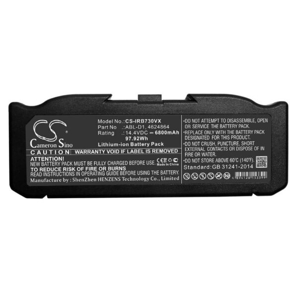 iRobot 4624864, ABL-D1, 7150, 14.4V Li-ion 6800mAh-97.92Wh aku - Image 5