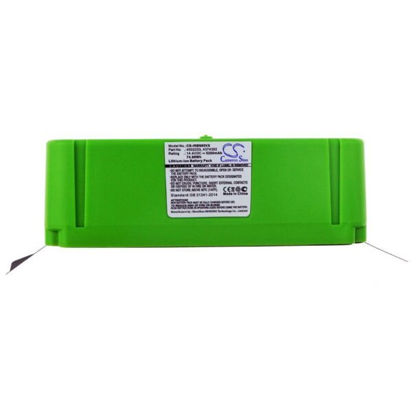 iRobot 2130LI, 4374392, 4376392, Roomba 14.4V Li-ion 5200mAh-74.88Wh aku - Image 3